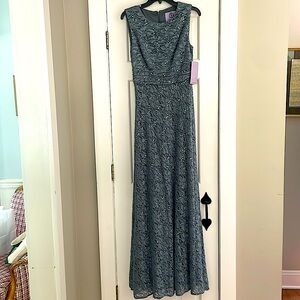 JS Collections gown size 10, silver grey